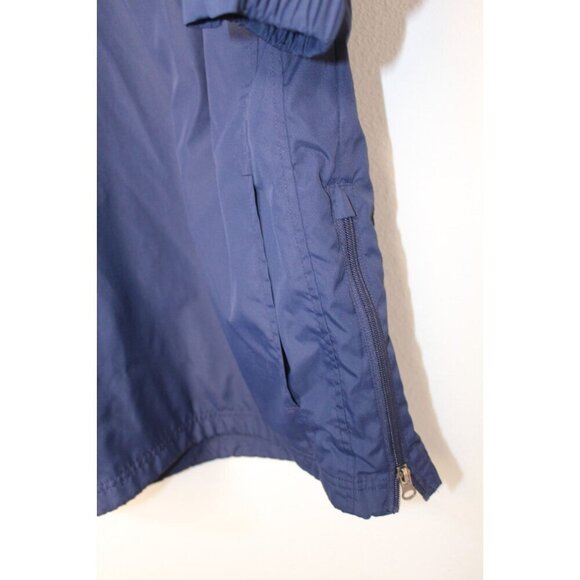 Sports -Tech Budweiser Windbreaker Mens M Navy Jacket Pullover Blue LinedCasual - Picture 3 of 16